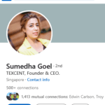 Sumedha Goel founder and president Texcent